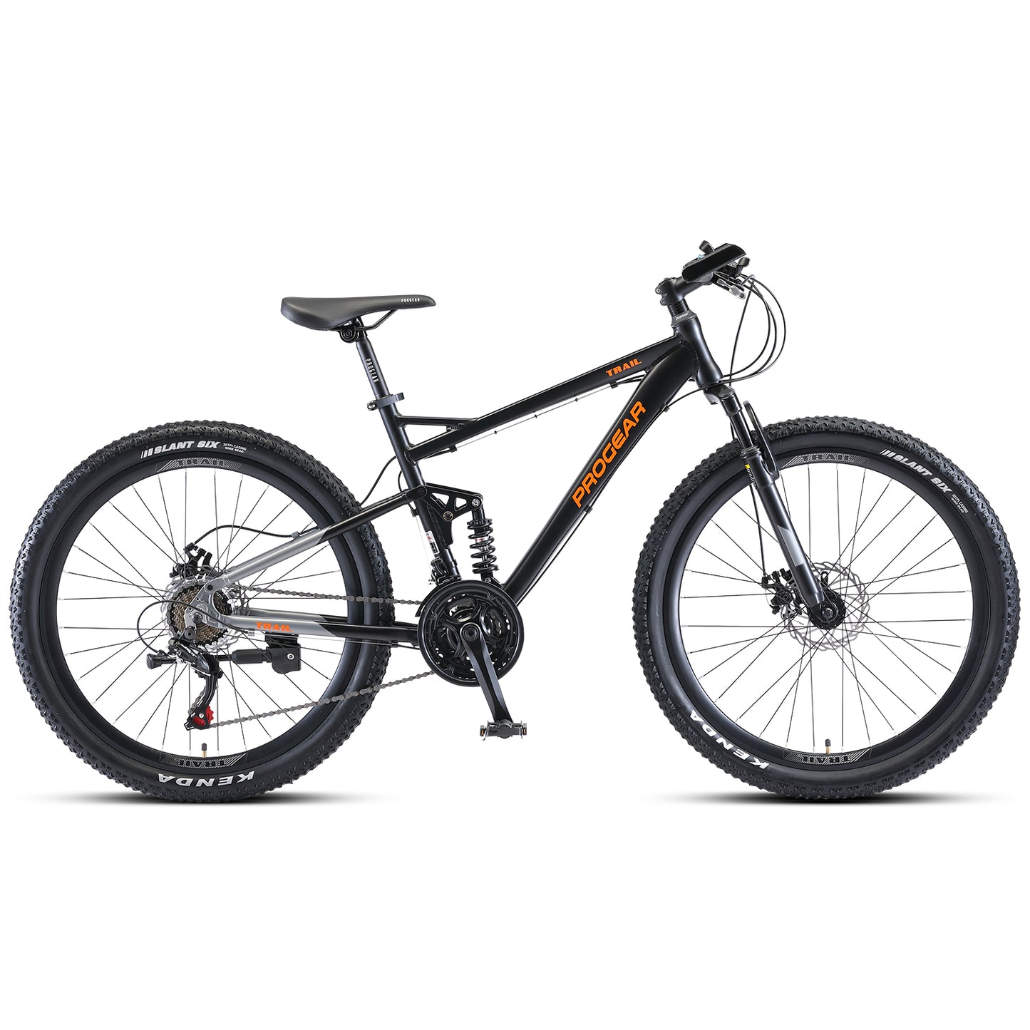 Progear Bikes Trail Dual Suspension MTB 26*19" in Stealth Black