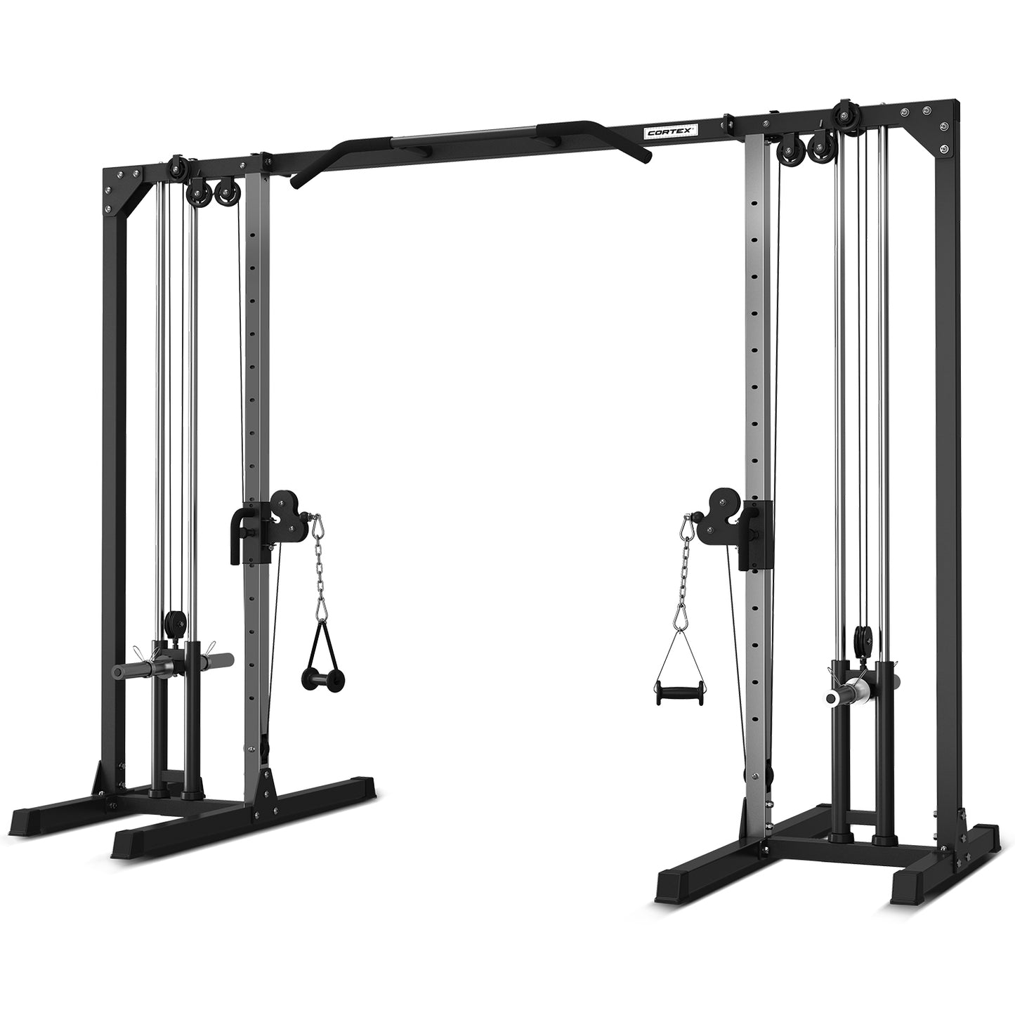 CORTEX FT-11 Plate Loaded Cable Crossover Station with 115kg Olympic Tri-Grip Weight Set