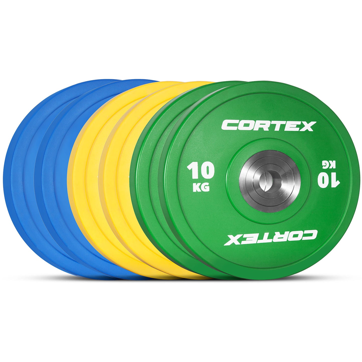 CORTEX 90kg Competition Bumper Plates Set