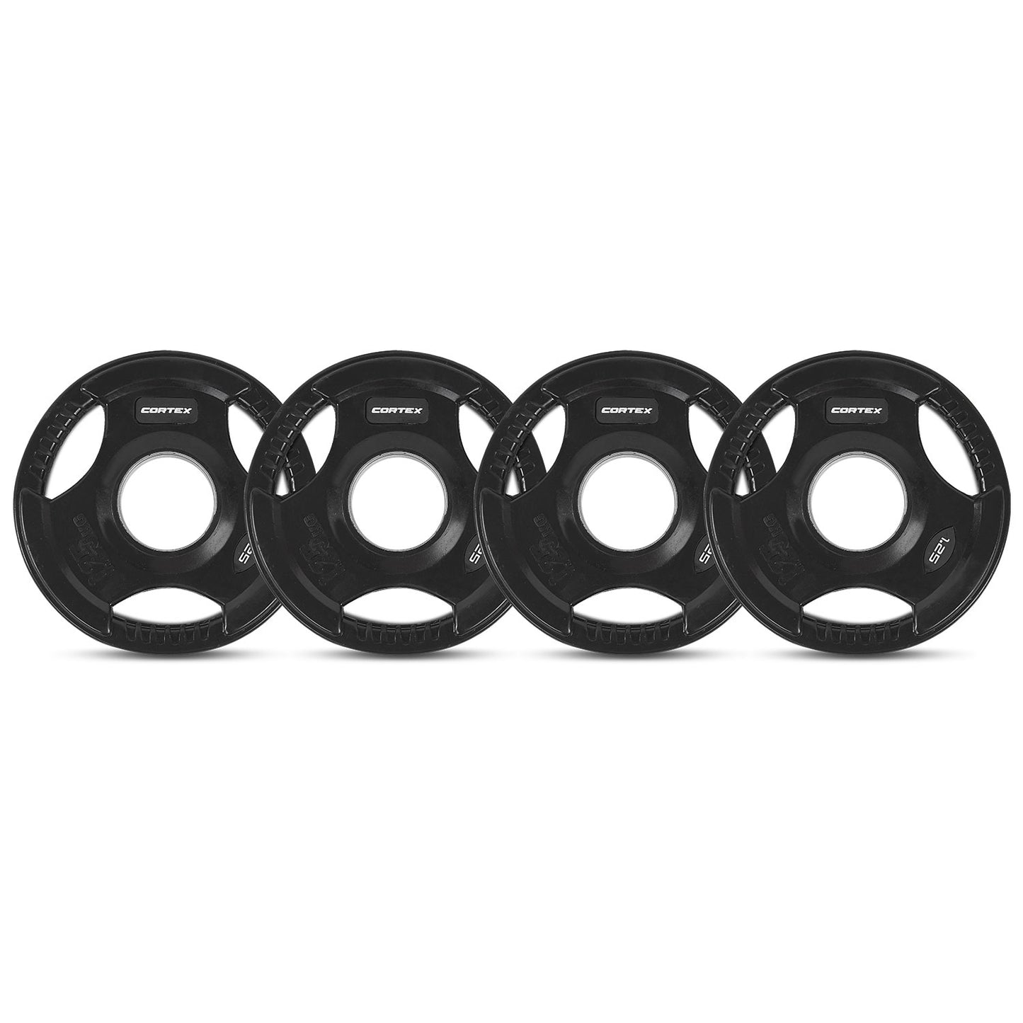 CORTEX 1.25kg Tri-Grip Olympic Plates 50mm (Set of 4)