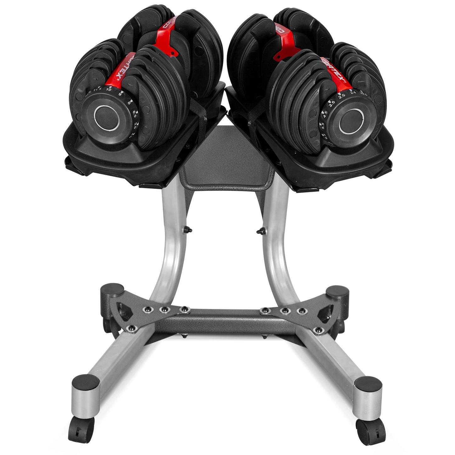 CORTEX 52.5lbs Adjustable Dumbbell Pair with Stand