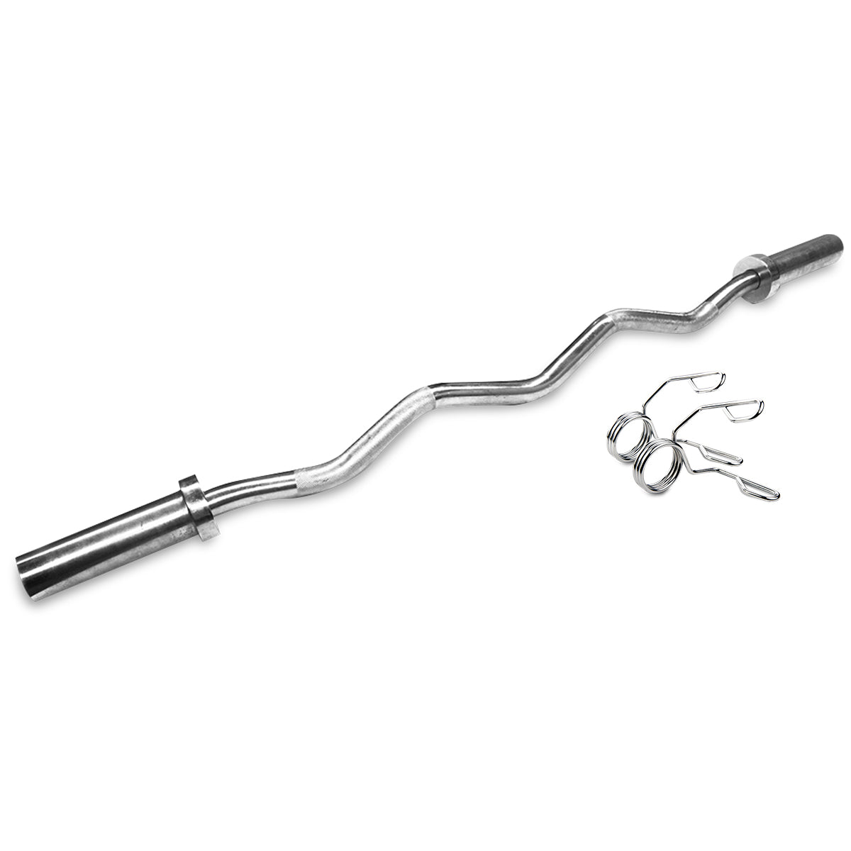 CORTEX Olympic Curl Bar with Spring Collar