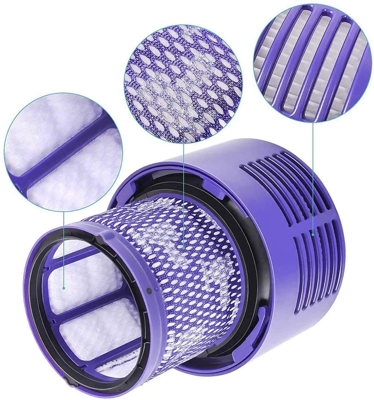 4  x HEPA Filters for Dyson Cyclone V10 Vacuum Cleaners