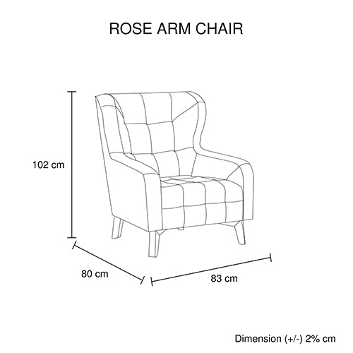 Armchair High back Lounge Accent Chair Designer Printed Fabric Upholstery with Wooden Leg