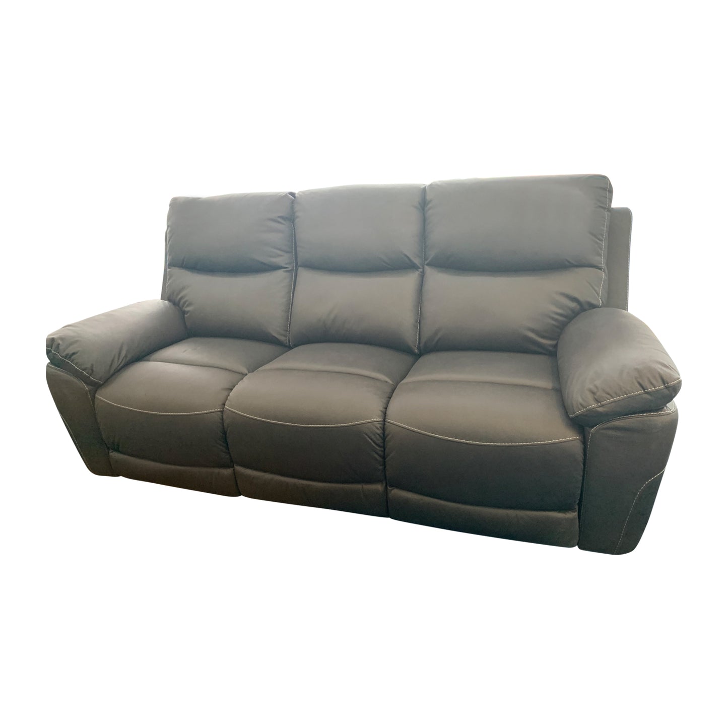 3R Finest Fabric Electric Recliner Feature Multi Positions Ultra Cushioned USB Outlets in Charcoal Colour