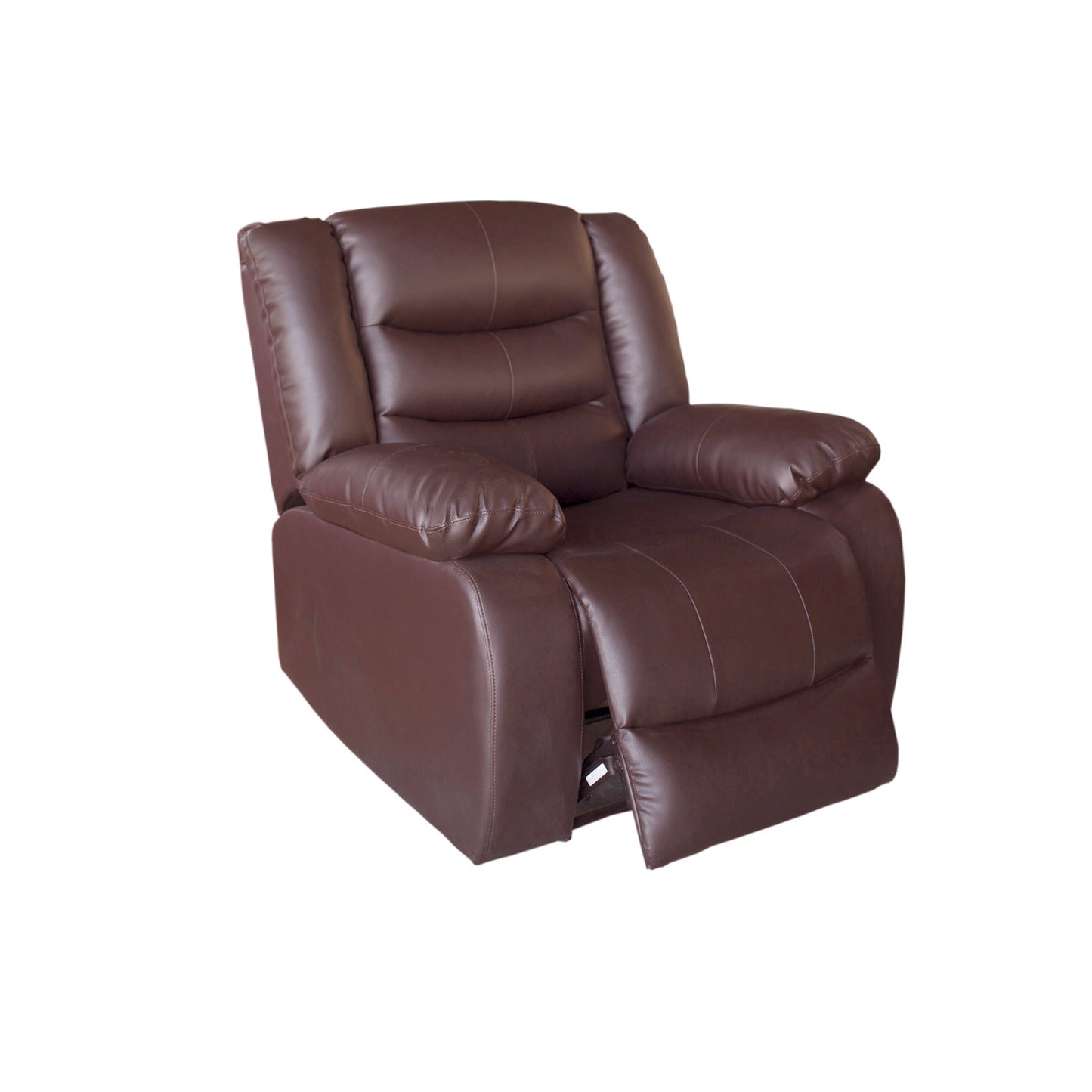 3+2+1 Seater Recliner Sofa In Faux Leather Lounge Couch in Brown