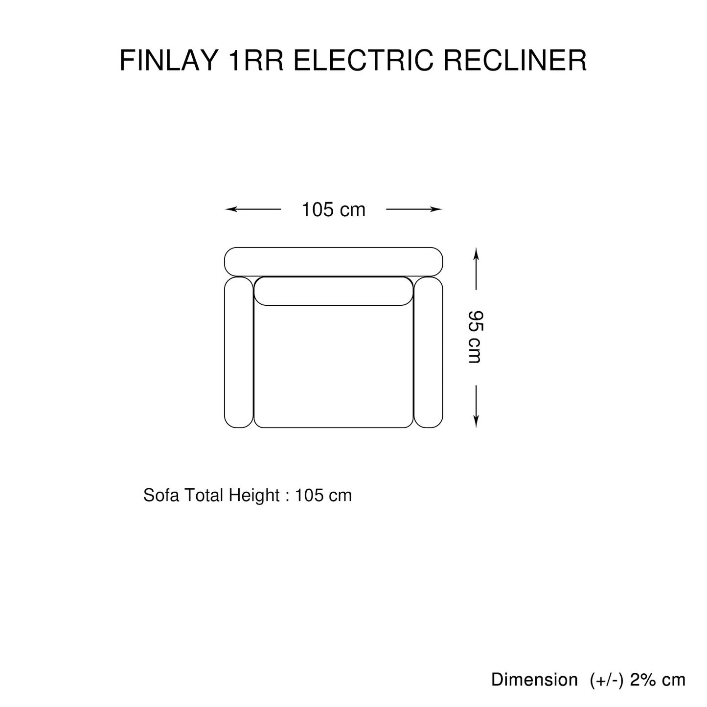 Finlay Charcoal 3R+2R+1R Finest Fabric Electric Recliner Feature Multi Positions Ultra Cushioned USB Outlets