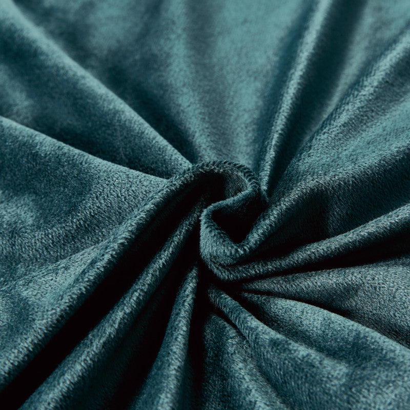 Corduroy Velvet King Bed Quilt Cover Set-Forest Green