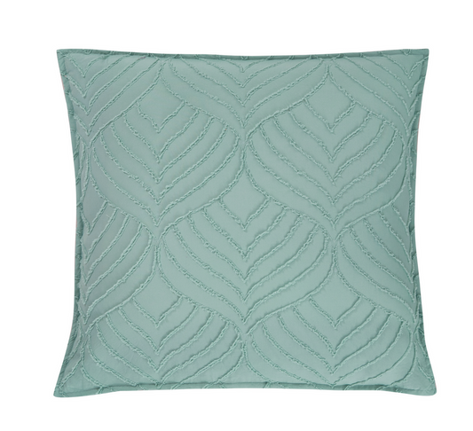 TUFTED MICROFIBRE SUPER SOFT EUROPEAN PILLOWCASE-SAGE GREEN