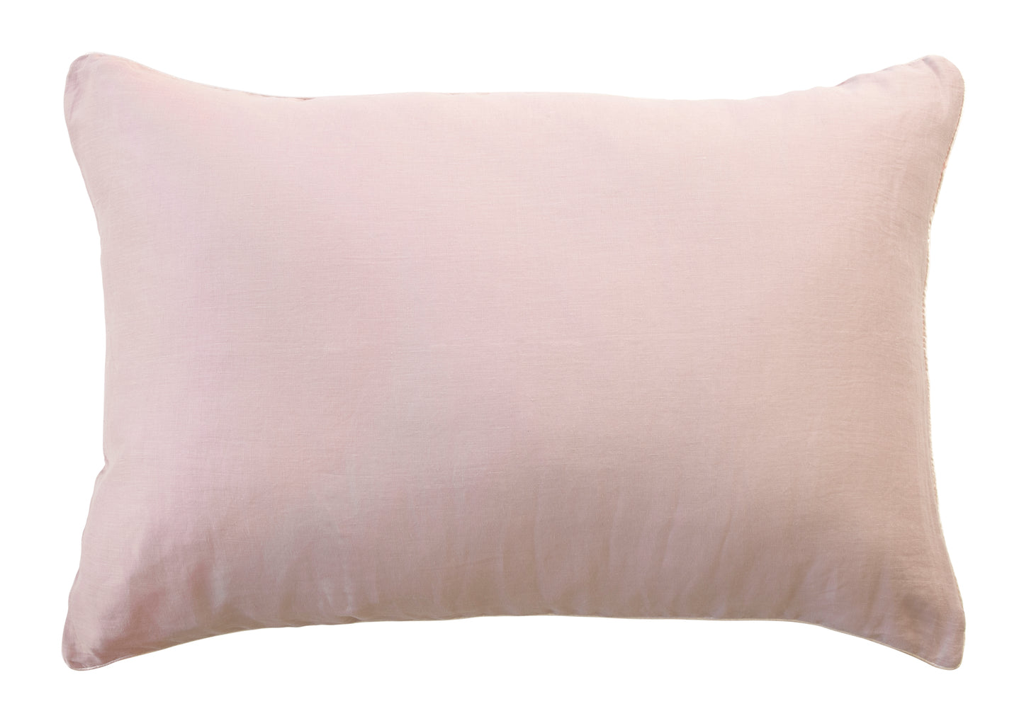 DUSKY PINK SILK LINEN PILLOWCASE - 51X76CM