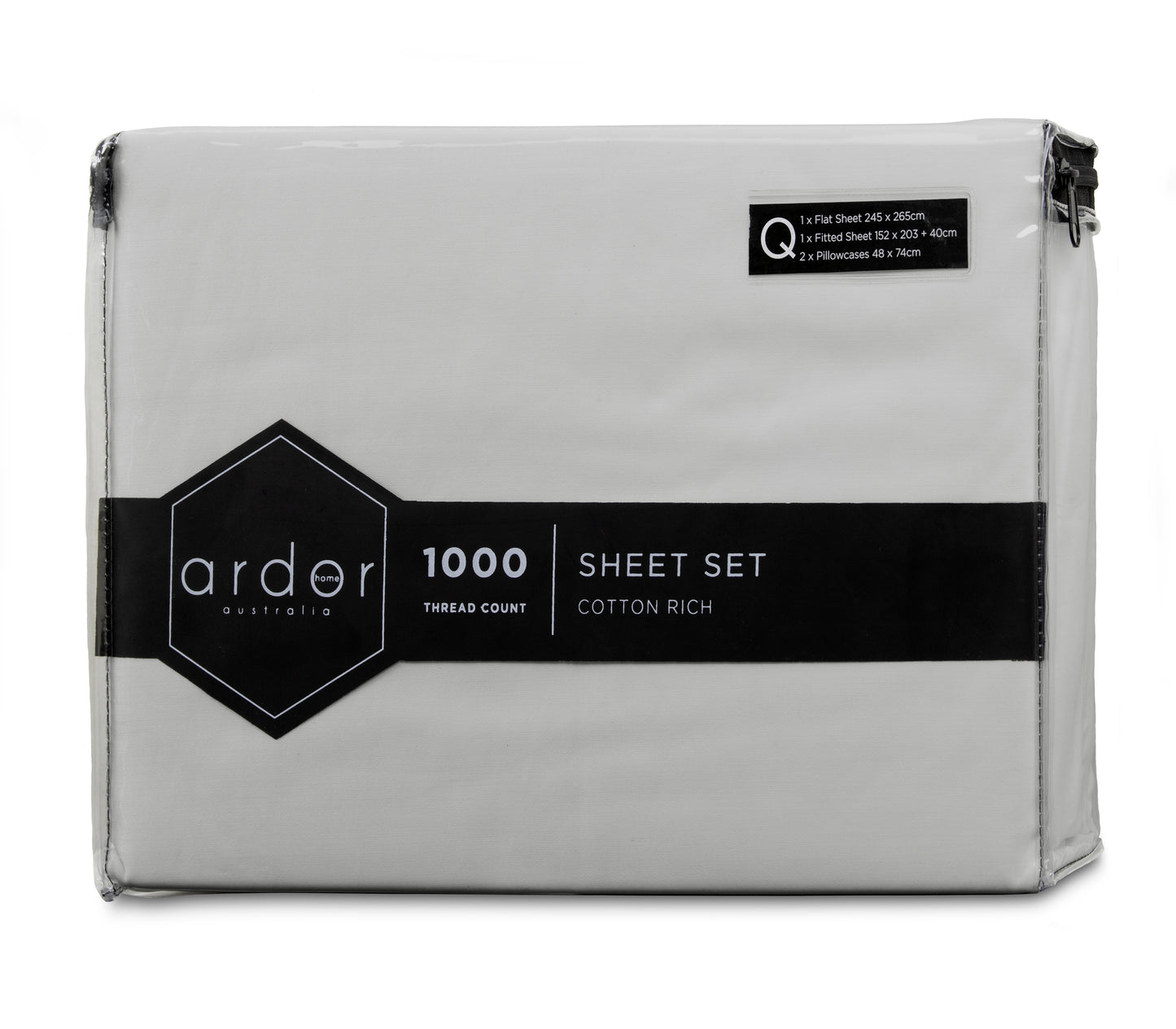 1000TC Cotton Rich SHEET SET - DOUBLE