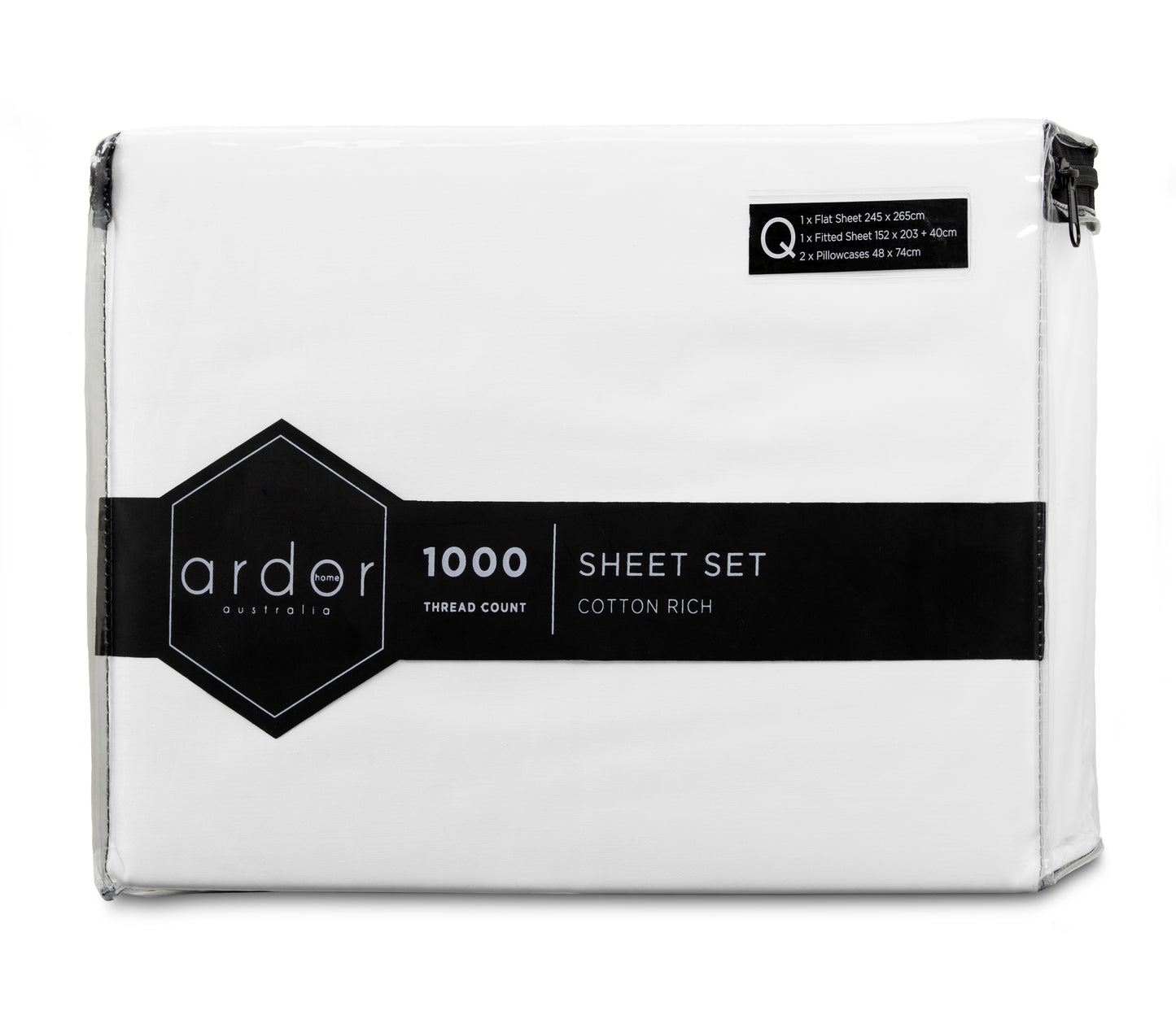 1000TC Cotton Rich SHEET SET - DOUBLE