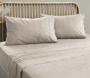 Embre Linen Look Washed Cotton SHEET SET - KING