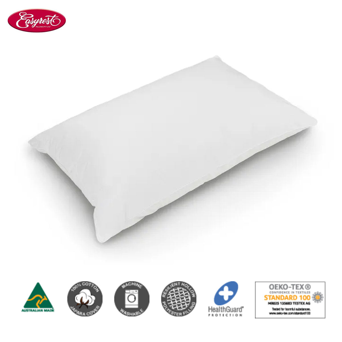 Easyrest BioFresh Allergy Sensitive Medium Standard Pillow 48 x 73 cm