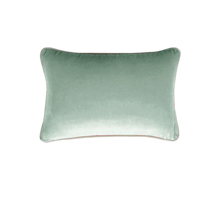 J Elliot Home Gabriel 100% Cotton Oblong Cushion Cover 33 x 48 cm Sage(also known as grey)