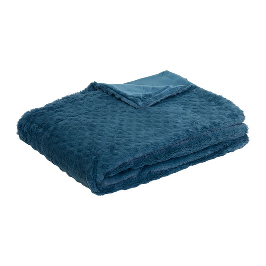 J.Elliot Home Azariah Plush Throw Teal