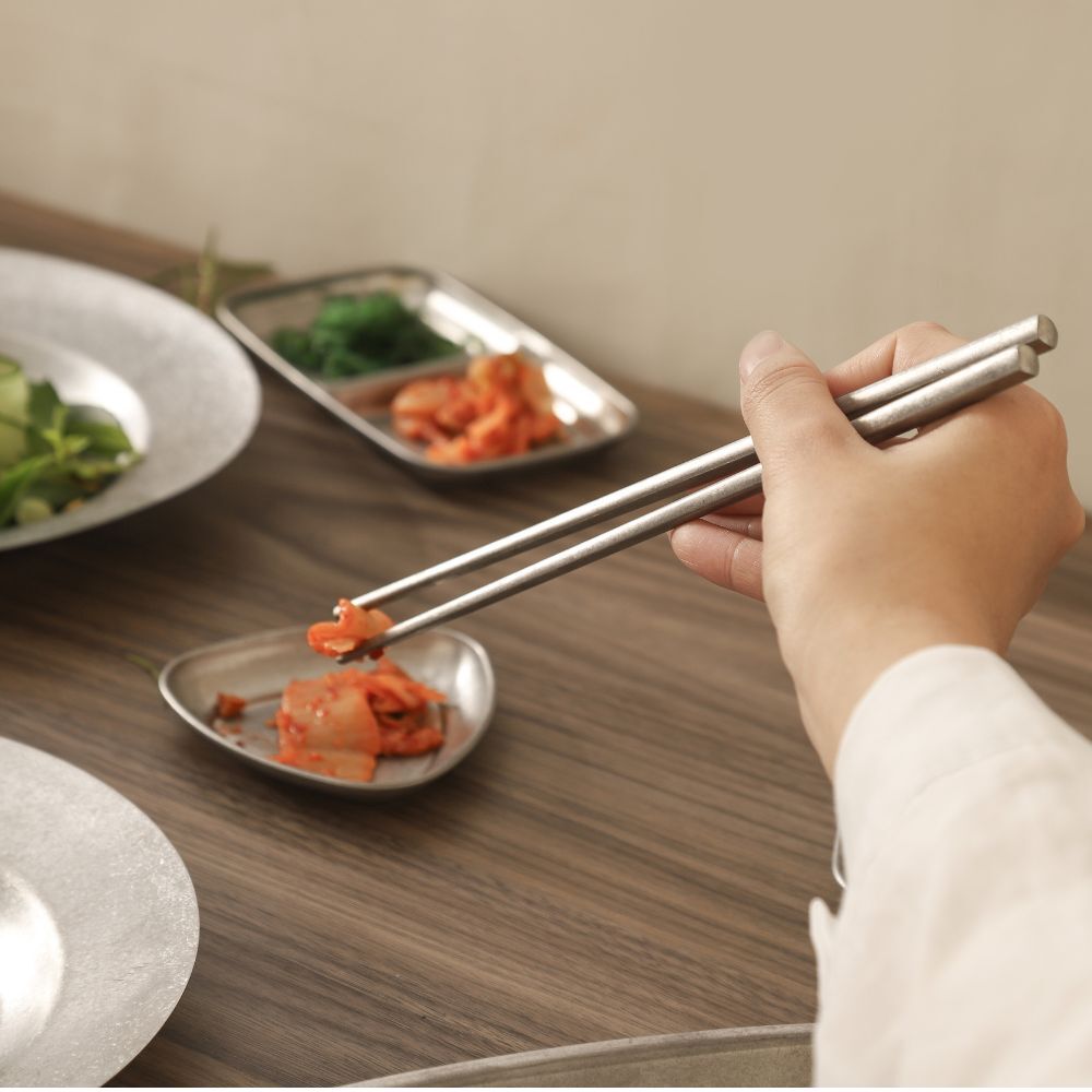 Kylin 304 Stainless Steel Classic Chopstick - Snow Gray