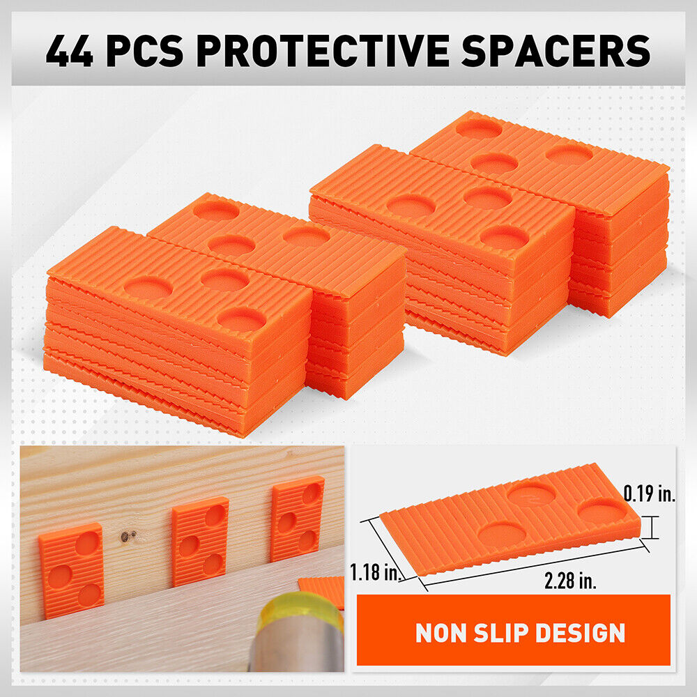 HORUSDY 48Pc Laminate Wood Flooring Installation Kit Tapping Block Rubber Mallet