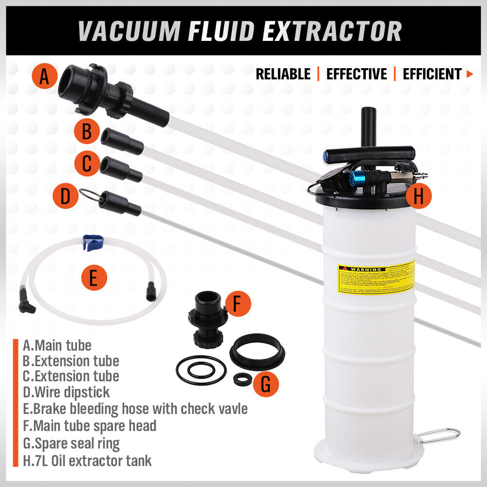 7L Manual & Pneumatic Oil Extractor - Multi-Purpose Fluid Transfer Pump