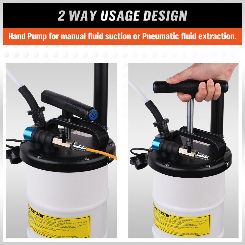 7L Manual & Pneumatic Oil Extractor - Multi-Purpose Fluid Transfer Pump