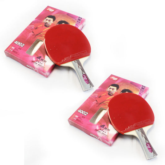 DHS 4 Star Table Tennis Bat / Ping Pong Racket Paddle Long Handle 4002 Pair