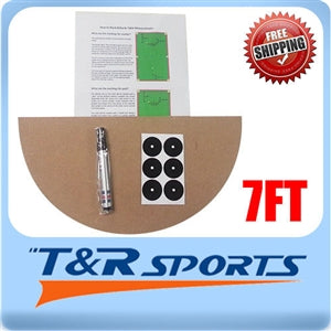 BILLIARD SNOOKER TABLE MARKING KIT FOR 7FT 8FT 9FT POOL TABLE INSTRUCTION & PEN - 7FT