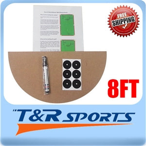 BILLIARD SNOOKER TABLE MARKING KIT FOR 7FT 8FT 9FT POOL TABLE INSTRUCTION & PEN - 8FT