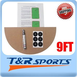 BILLIARD SNOOKER TABLE MARKING KIT FOR 7FT 8FT 9FT POOL TABLE INSTRUCTION & PEN - 9FT