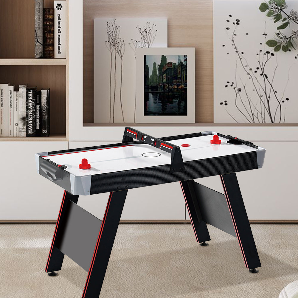 T&R SPORTS 4FT Air Hockey Table With Overhead E-Scorer - Black