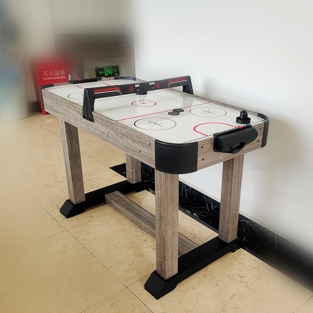 T&R SPORTS 4FT Air Hockey Table With Overhead E-Scorer - Wood