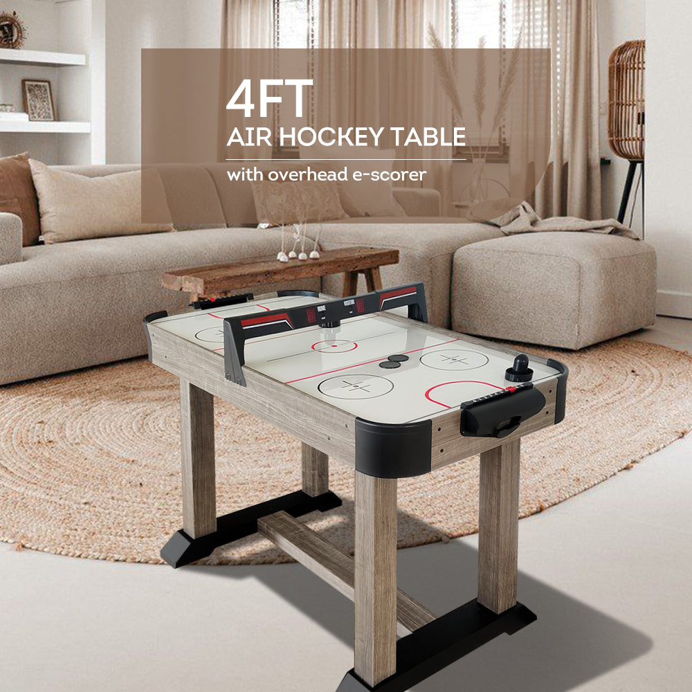 T&R SPORTS 4FT Air Hockey Table With Overhead E-Scorer - Wood