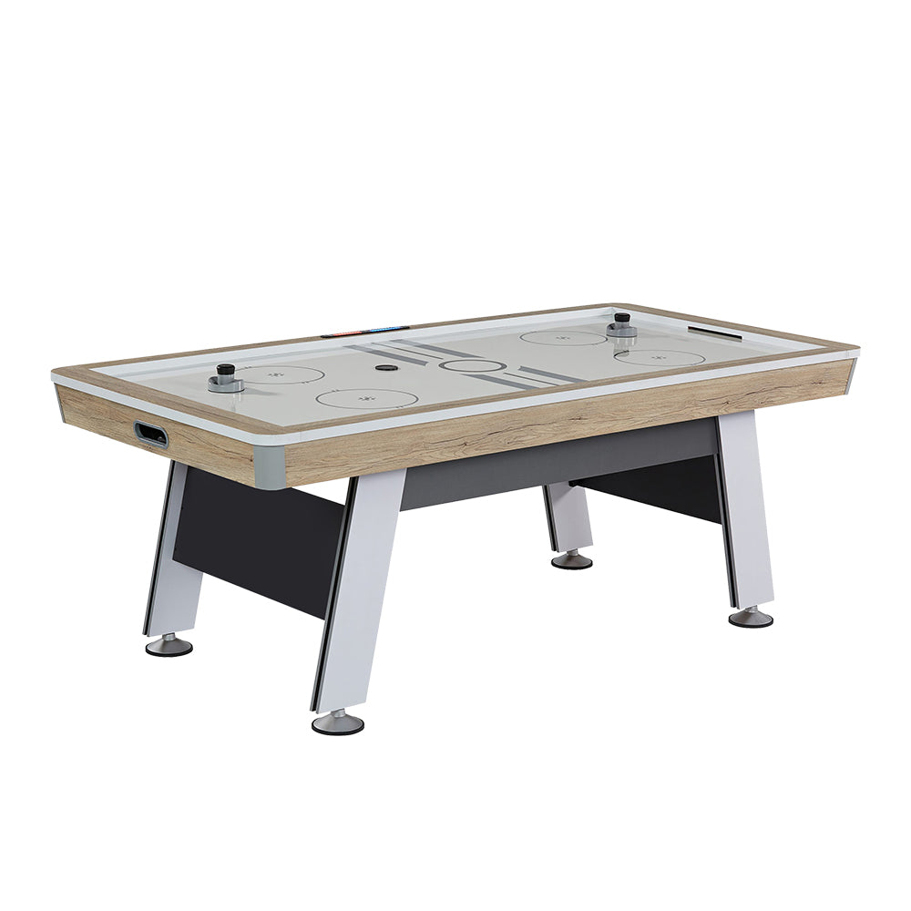 T&R SPORTS 7FT Air Hockey Table Leg With Inlaid E-Scorer - Wood