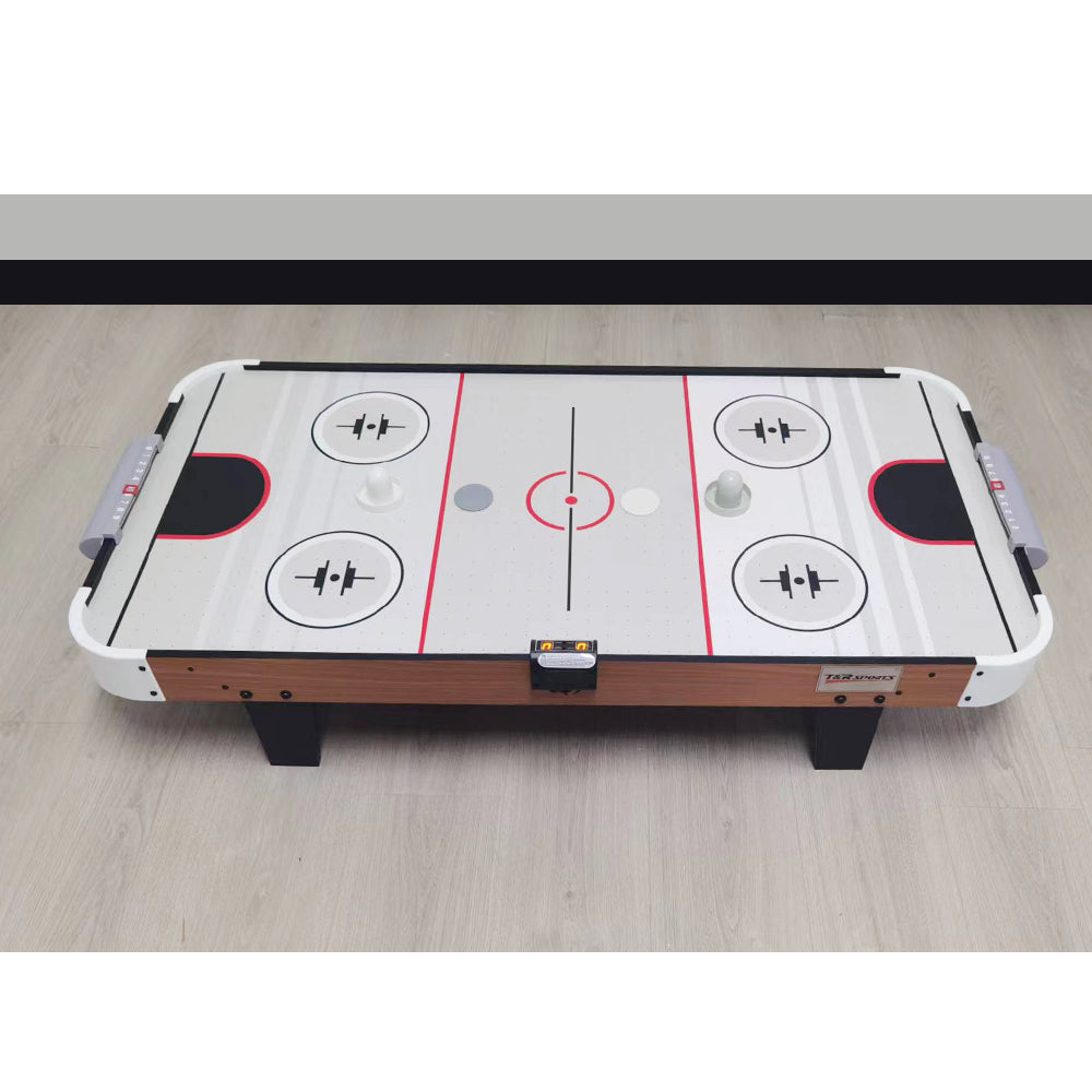 T&R SPORTS 4FT Air Hockey Table Top With E-Scorer - Walnut