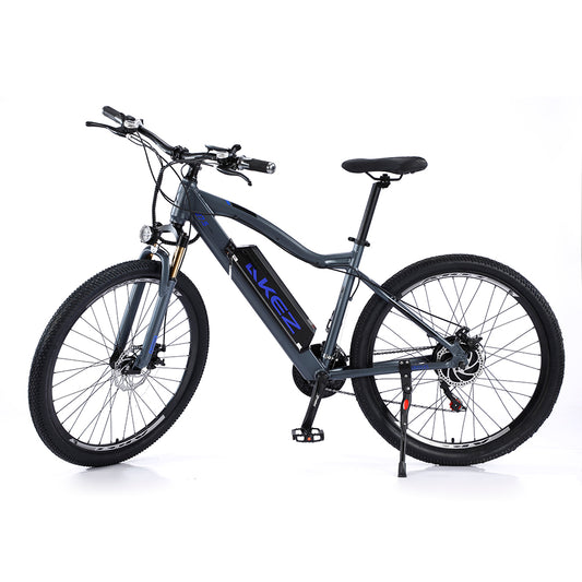 AKEZ 48V Electric Mountain Bike Aluminium Alloy Frame 27.5 Inch Wheel E-Bike - Gray