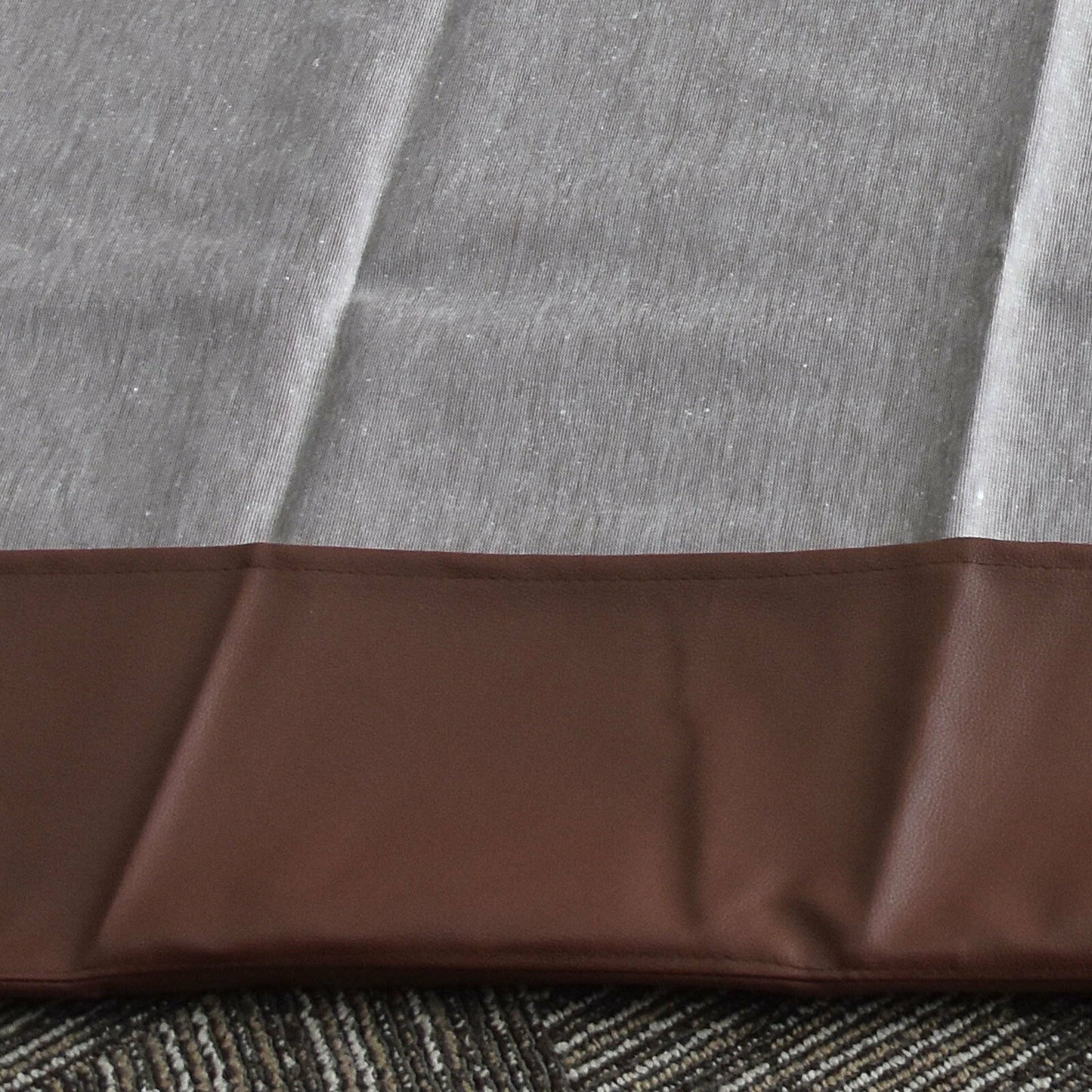 9FT Pool Table Cover Heavy Duty Leatherette Fitted Thick w/ Rubber Band - Brown