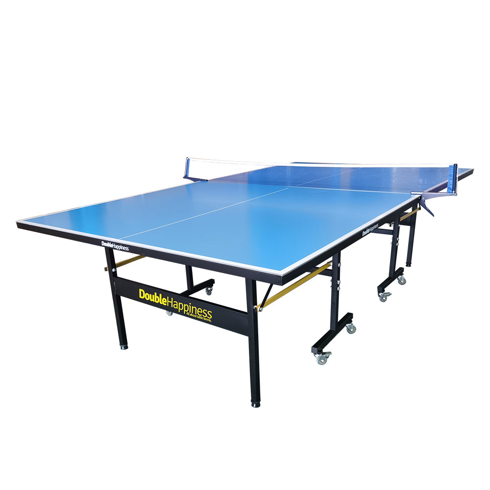 Double Happiness Outdoor Pro 600 Table Tennis Ping Pong Table - Free Accessories Package