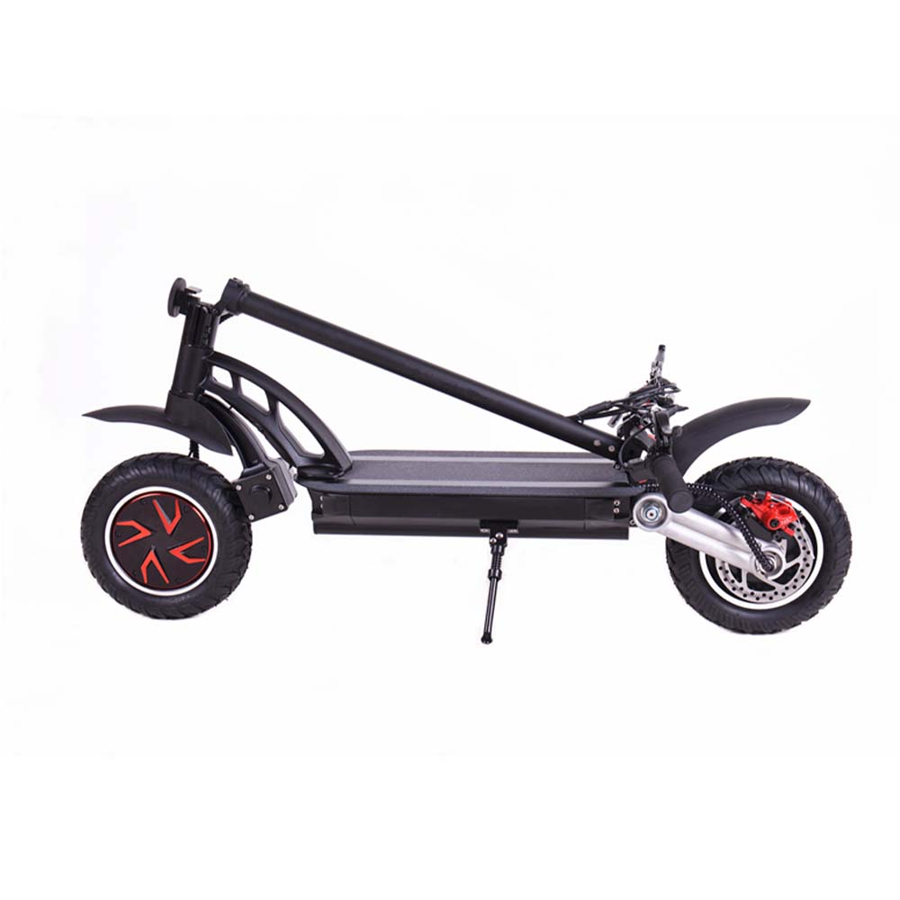 AKEZ LX-S12 48V 800W Dual-Motor Electric Scooter-Black