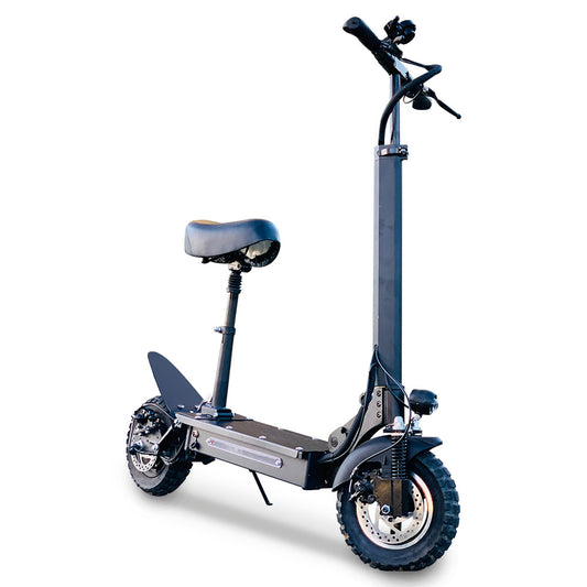 800W QT800 Off Road Electric Scooter w/ Seat Motorised Adult Riding Foldable