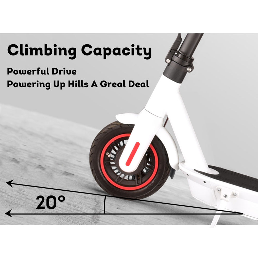 AKEZ M365 MAX Electric Scooter Foldable Motorised Scooter White 10 Inches 50KM