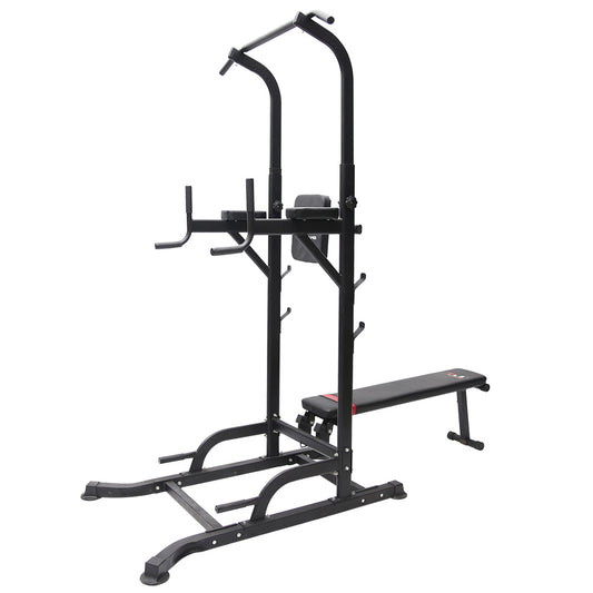 T058 Pull Up Chin Up Knee Raise Workout Station Men Women Exercise Home GYM Fitness