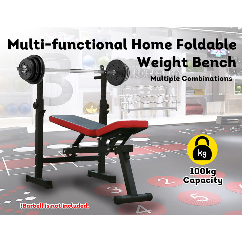 JMQ Fitness Foldable Multi-function Weight Bed Equipment Home Gym Workout