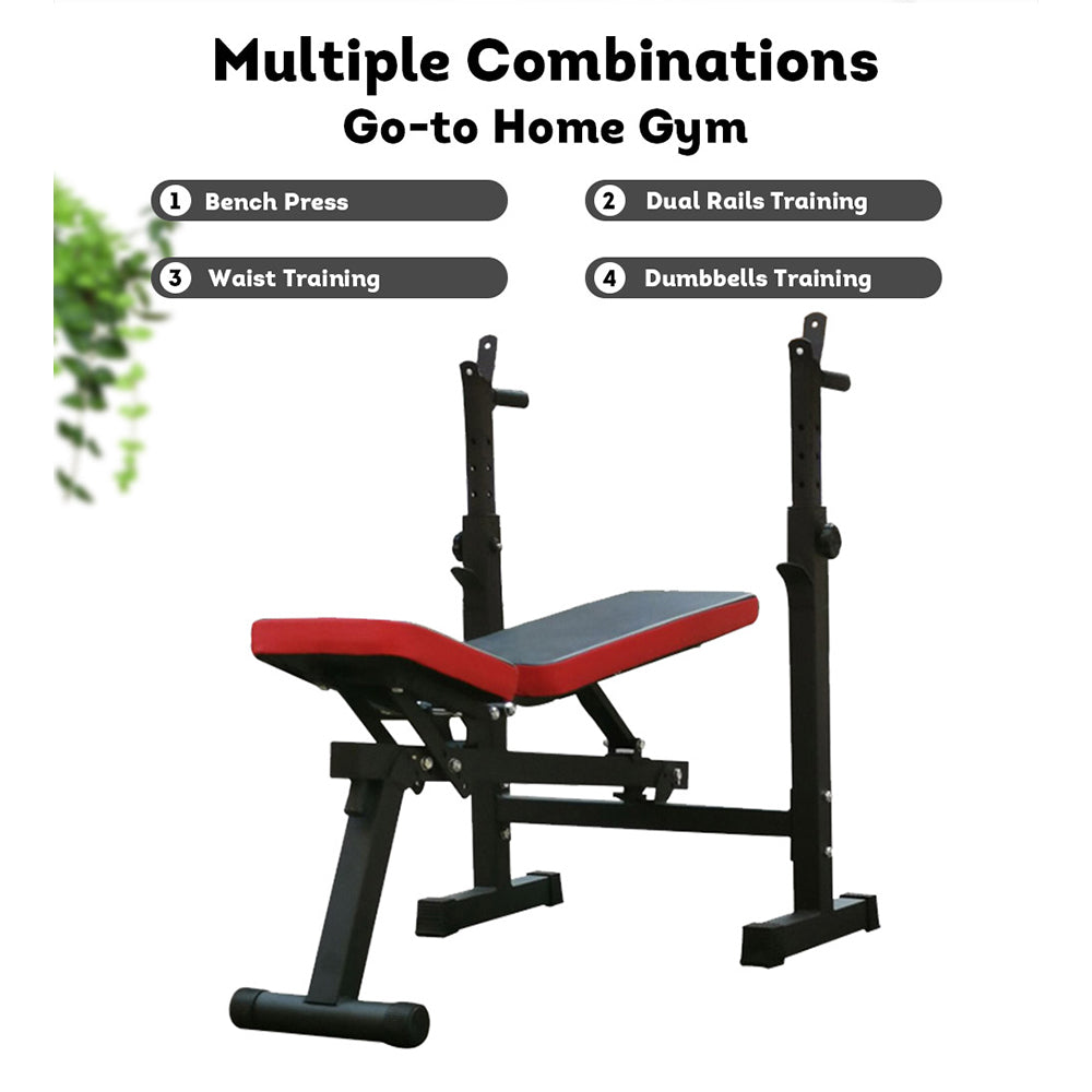 JMQ Fitness Foldable Multi-function Weight Bed Equipment Home Gym Workout