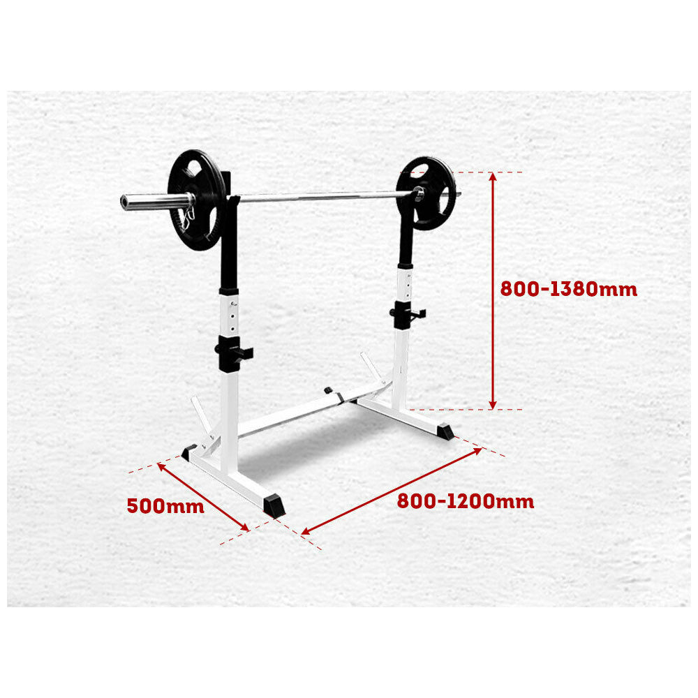 RBT3002 Squat Rack Sturdy Pair Standard Weight Fitness Lifting Stand