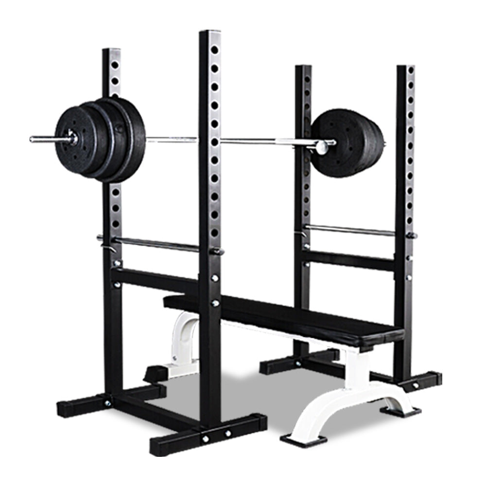 JMQ Fitness RBT303 Squat Rack Bench Press Weight Adjustable Lifting Home Gym