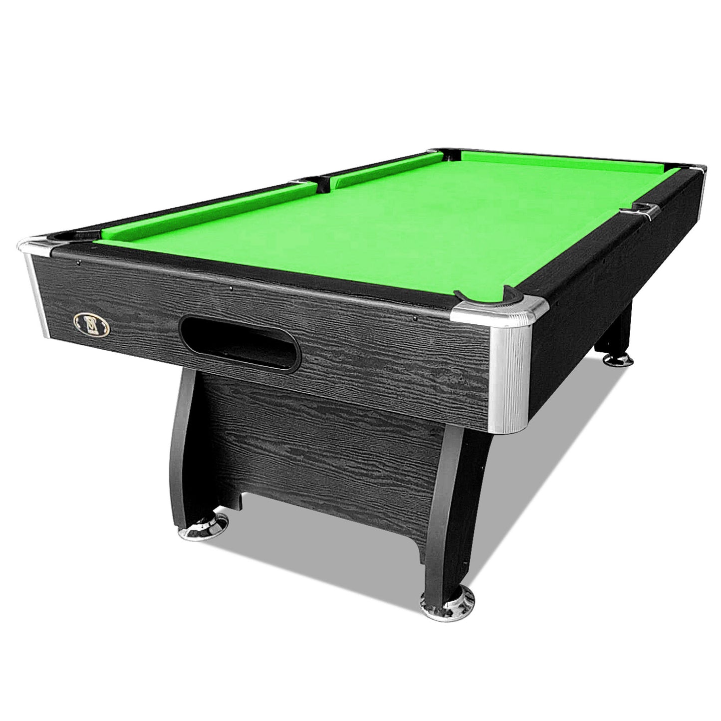7FT MDF Pool Snooker Billiard Table with Accessories Pack, Black Frame - GREEN