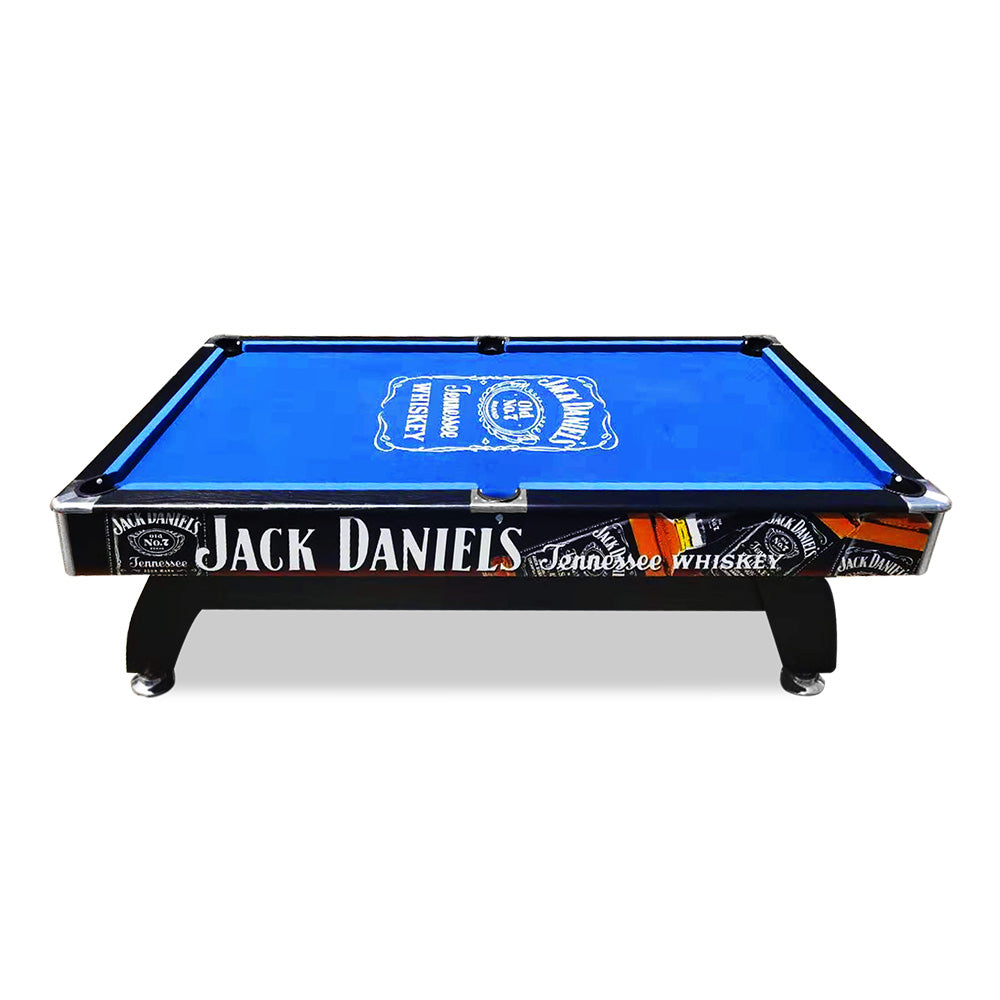 JD LOGO 7FT MDF  Pool Snooker Billiards Table Free Accessory - BLUE