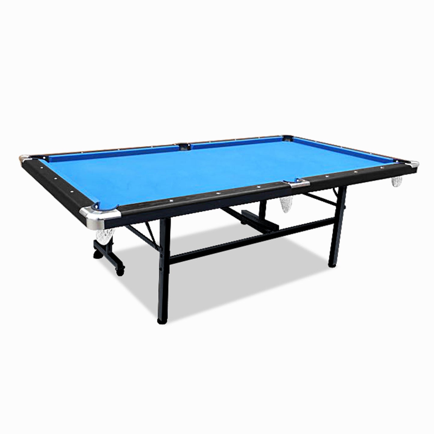 8FT Foldable Pool Table Blue/Red/Green Felt Billiard Table Free Accessory for Small Room(BLUE&GREEN: 15% OFF PRE-SALE, Dispatch in 8 weeks) - BLUE