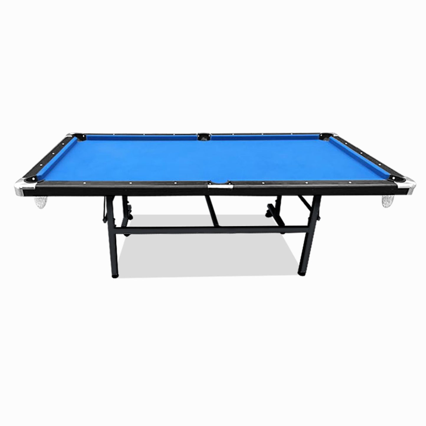 8FT Foldable Pool Table Blue/Red/Green Felt Billiard Table Free Accessory for Small Room(BLUE&GREEN: 15% OFF PRE-SALE, Dispatch in 8 weeks) - BLUE