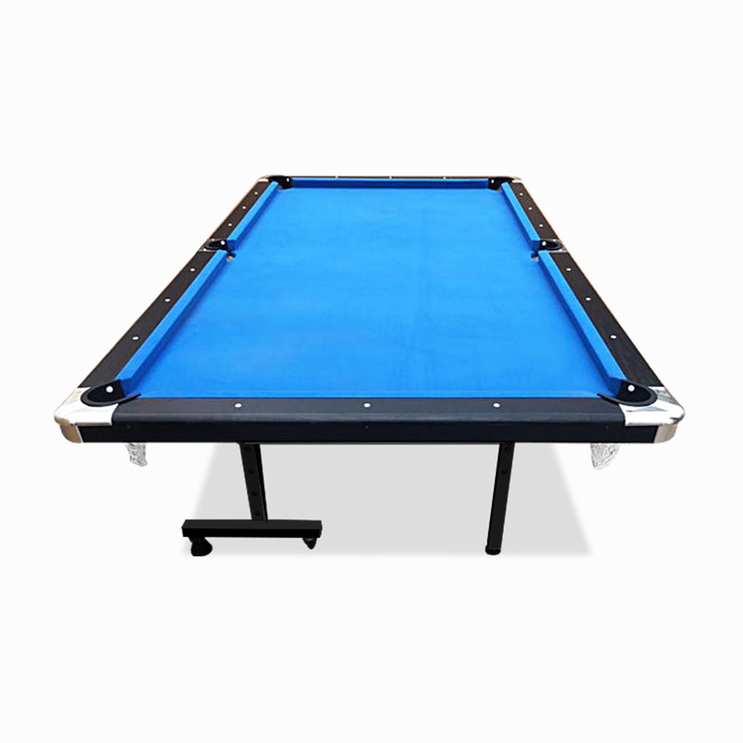 8FT Foldable Pool Table Blue/Red/Green Felt Billiard Table Free Accessory for Small Room(BLUE&GREEN: 15% OFF PRE-SALE, Dispatch in 8 weeks) - BLUE