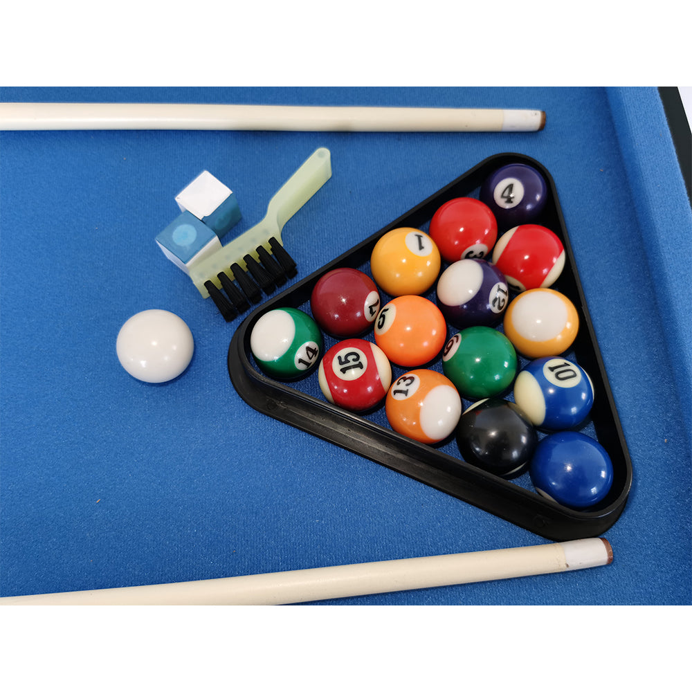 T&R SPORTS 4Ft 15 In 1 Multi-Game Table MDF with Great Stability - Black&Blue